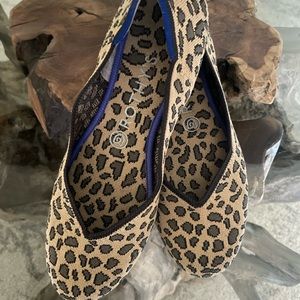 ROTHYS Ballerina Women's Size 8.5 animal print Slip On Flats Shoes